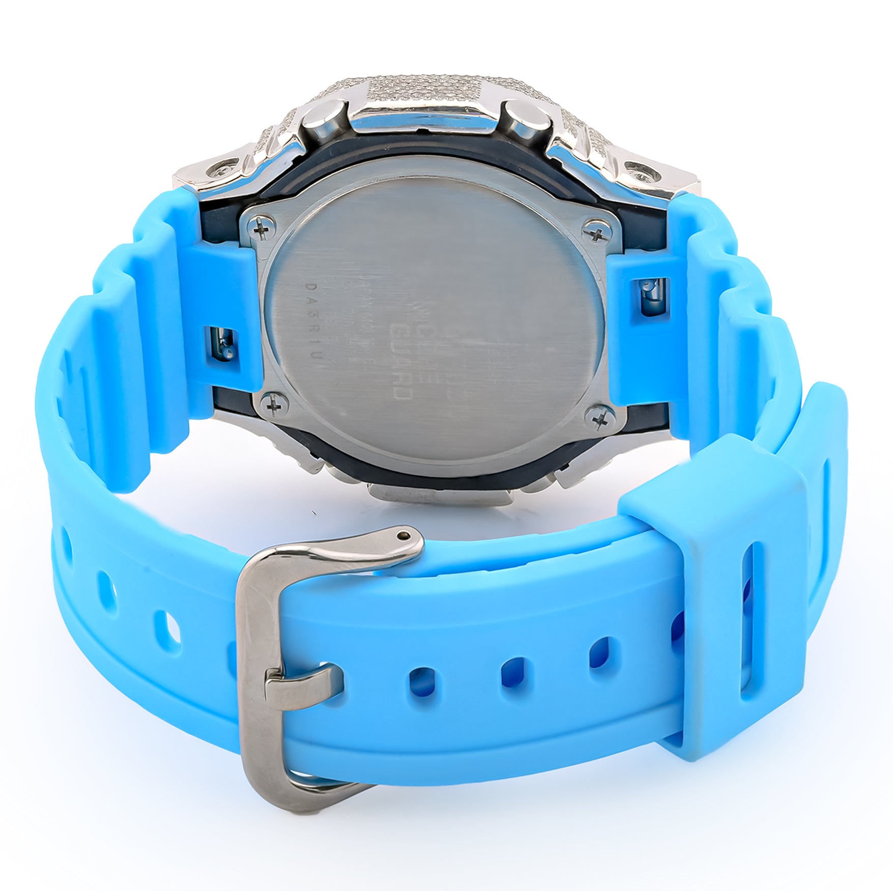 G-Shock GM2100 Blue Dial Custom Iced-Out with 5.40 CTW White Diamonds