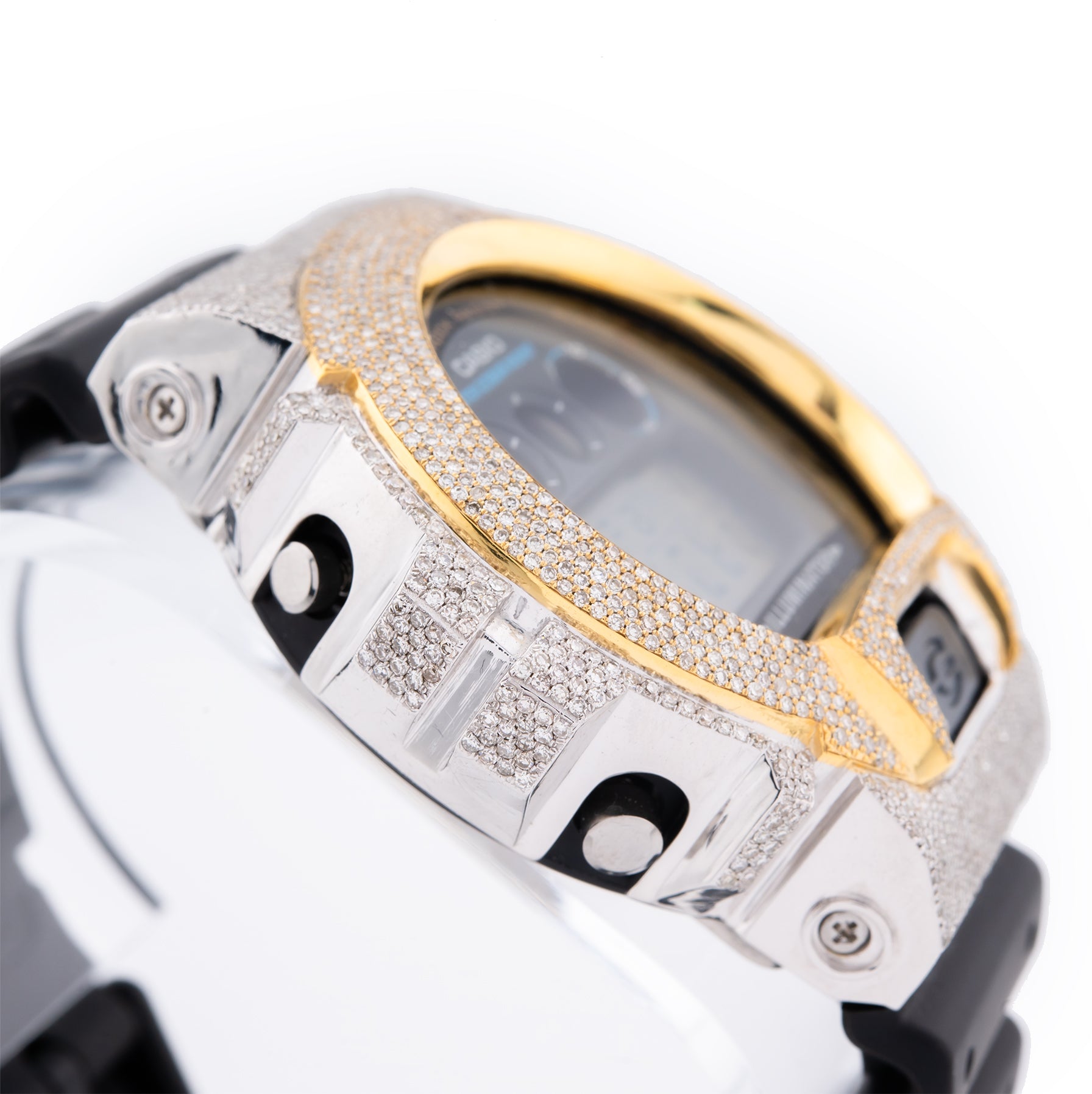 G-Shock DW-6900 Custom Iced-Out with 4.60 CTW Diamonds