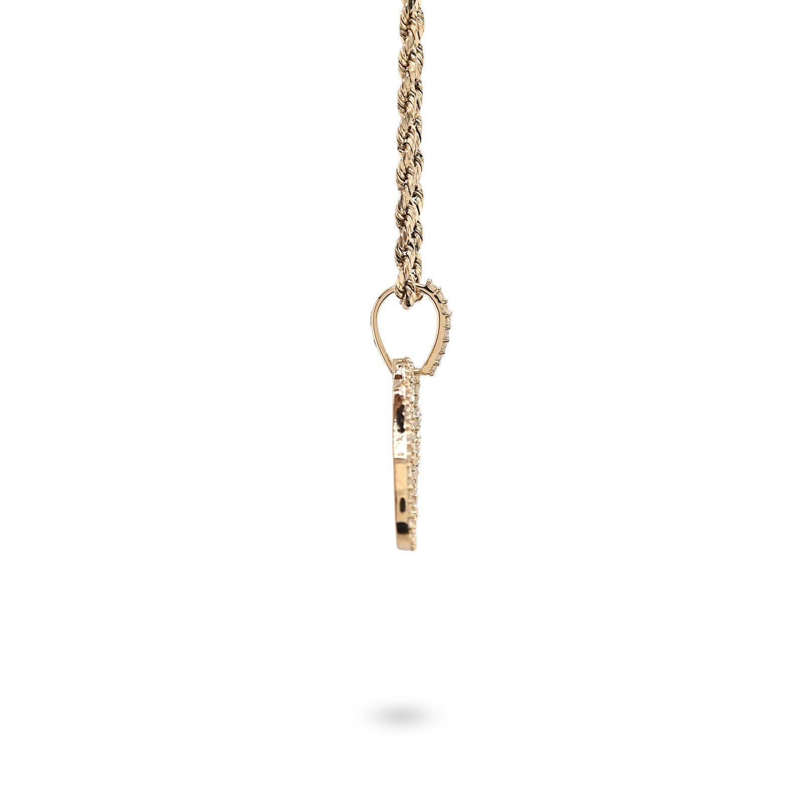 Fine 10k Yellow Gold 1CTW Natural Diamond Name "Olivia" Letter Pendant 3g Charm - Elite Jewelers - Charms & Pendants