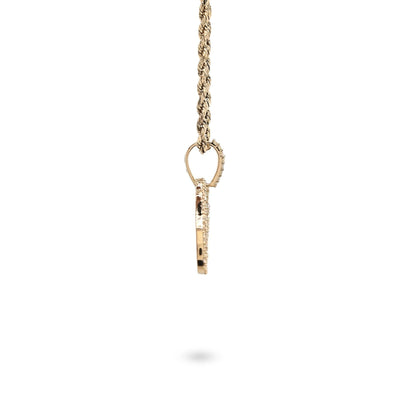 Fine 10k Yellow Gold 1CTW Natural Diamond Name "Olivia" Letter Pendant 3g Charm - Elite Jewelers - Charms & Pendants