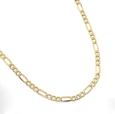 Fine 10k Yellow Gold 3MM Figaro Chain 20 Inches Mens Womens 3.2 grams Necklace - Elite Jewelers - Necklaces & Chains