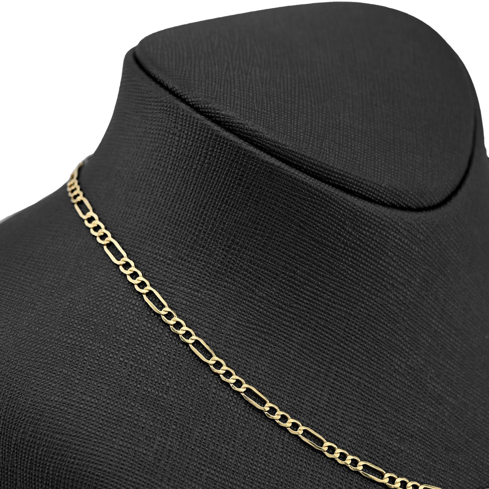 Fine 10k Yellow Gold 3MM Figaro Chain 20 Inches Mens Womens 3.2 grams Necklace - Elite Jewelers - Necklaces & Chains