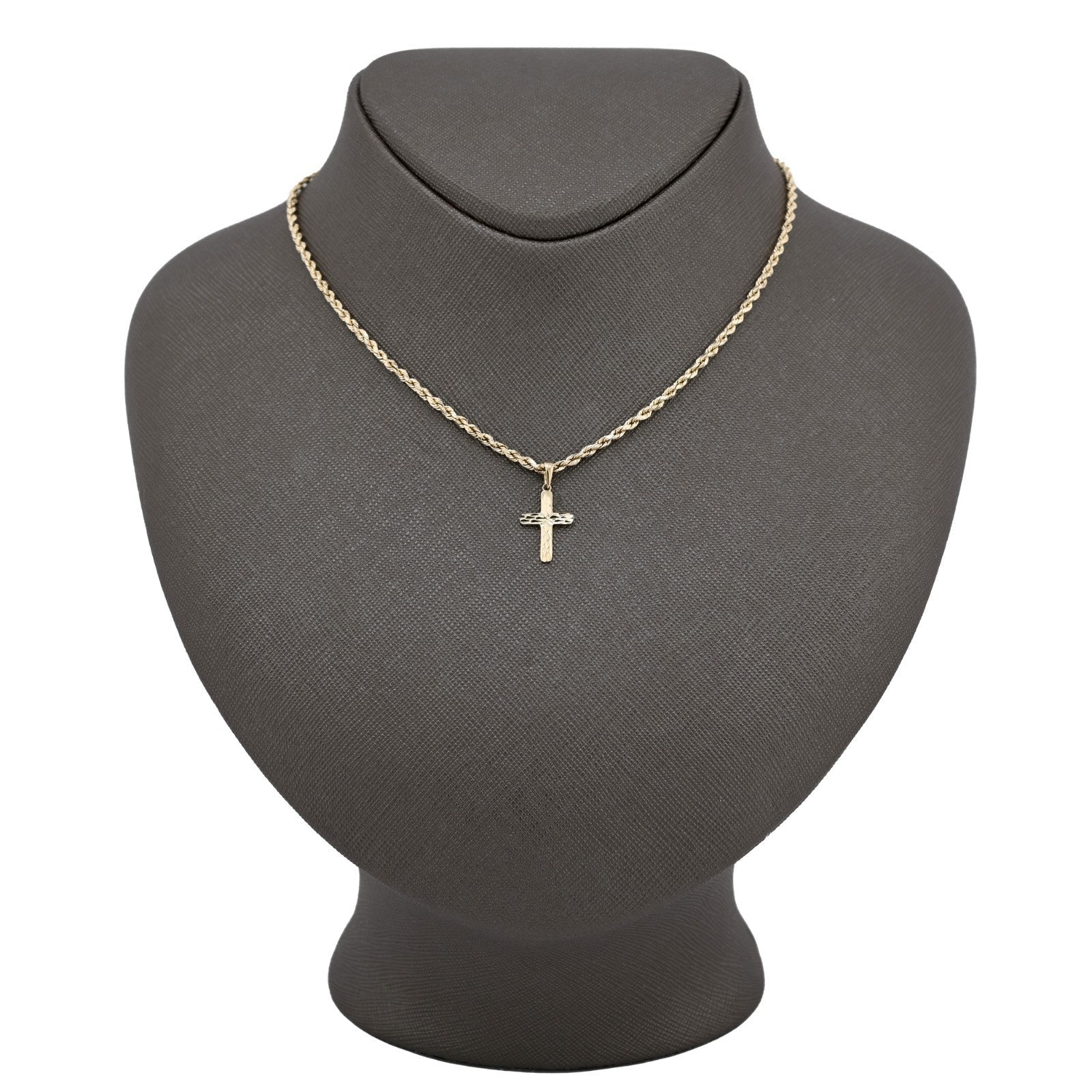 Fine 10k Yellow Gold Cross Pendant Religious 0.5gms Charm For Mens Womens - Elite Jewelers - Charms & Pendants