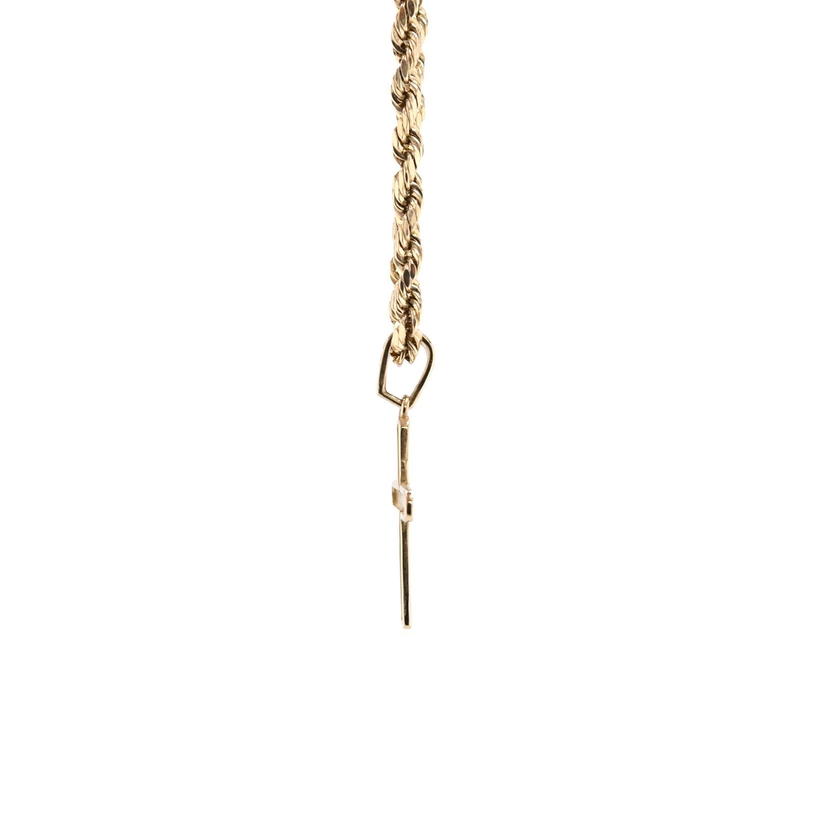 Fine 10k Yellow Gold Cross Pendant Religious 0.5gms Charm For Mens Womens - Elite Jewelers - Charms & Pendants