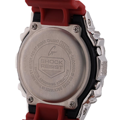G-Shock DW-5600 4.50CT Natural Diamond White Bezel All Red Watch - Elite Jewelers-Luxury Watch