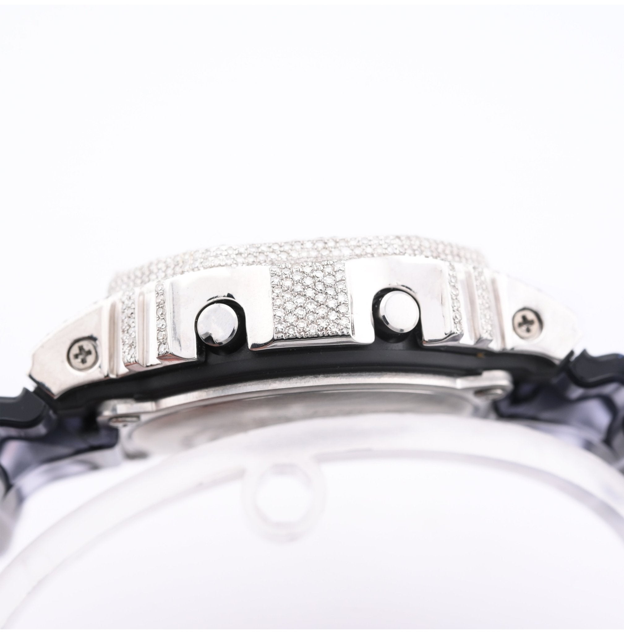 G - Shock DW - 5600NN 3.00 CTW Diamond Bezel Iced Out Watch - Elite Jewelers - Luxury Watch