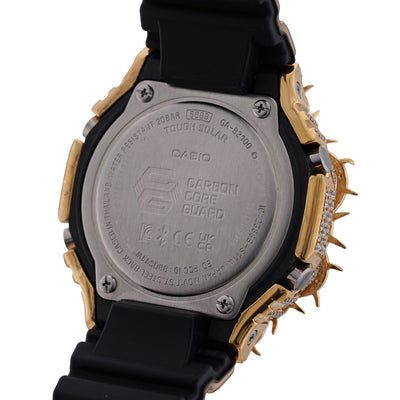 G-Shock GA-2100 7.5CT Natural Diamond Yellow Thorn Bezel all Gold Band Watch - Elite Jewelers-Luxury Watch