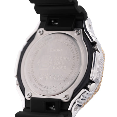G-Shock GA2100 4.6CT Natural Diamond Two-Tone Yellow/White Yellow Dial Watch - Elite Jewelers-Luxury Watch