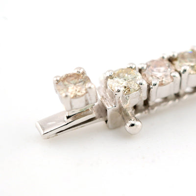 Men 3MM 10k White Gold 11.2g 5.5CTW Natural Round Diamond Tennis Bracelet 7 Inch - Elite Jewelers - Bracelets