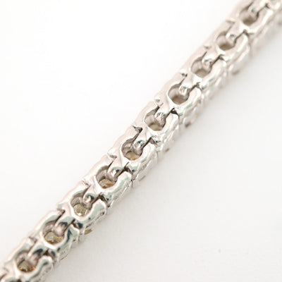 Men 3MM 10k White Gold 11.2g 5.5CTW Natural Round Diamond Tennis Bracelet 7 Inch - Elite Jewelers - Bracelets