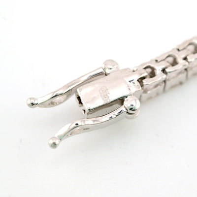 Men 3MM 10k White Gold 11.2g 5.5CTW Natural Round Diamond Tennis Bracelet 7 Inch - Elite Jewelers - Bracelets