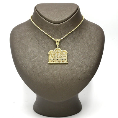 Mens 10k Yellow Gold Apostles Last Supper Pendant 5.7g Religious Charm For Chain - Elite Jewelers - Charms & Pendants