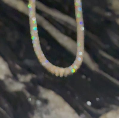 10K Yellow Gold 8.35 CTW Natural Diamond VS Baguette Tennis Chain 20'' Necklace