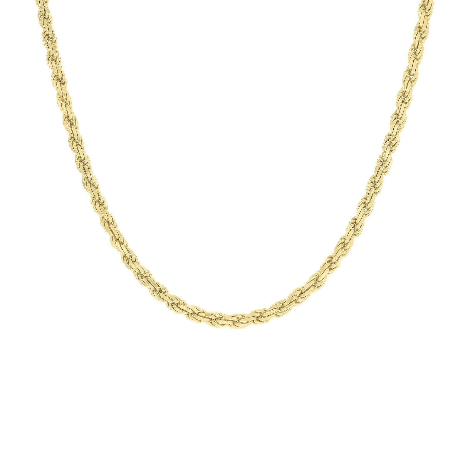 Pure 10k Stamp Yellow Gold 3mm Diamond Cut Rope Bracelet Men Women 8" Anklet - Elite Jewelers - Bracelets