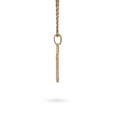 Pure 10k Yellow Gold 1.2CTW Natural Diamond Cluster Cross Pendant 2.2gms Charm - Elite Jewelers - Charms & Pendants
