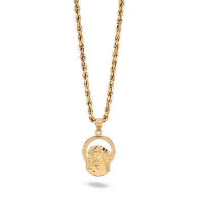 Pure 10k Yellow Gold Womens Jesus Pendant Religious 0.9g Charm - Elite Jewelers - Charms & Pendants