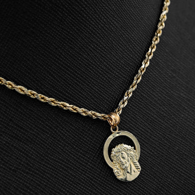 Pure 10k Yellow Gold Womens Jesus Pendant Religious 0.9g Charm - Elite Jewelers - Charms & Pendants