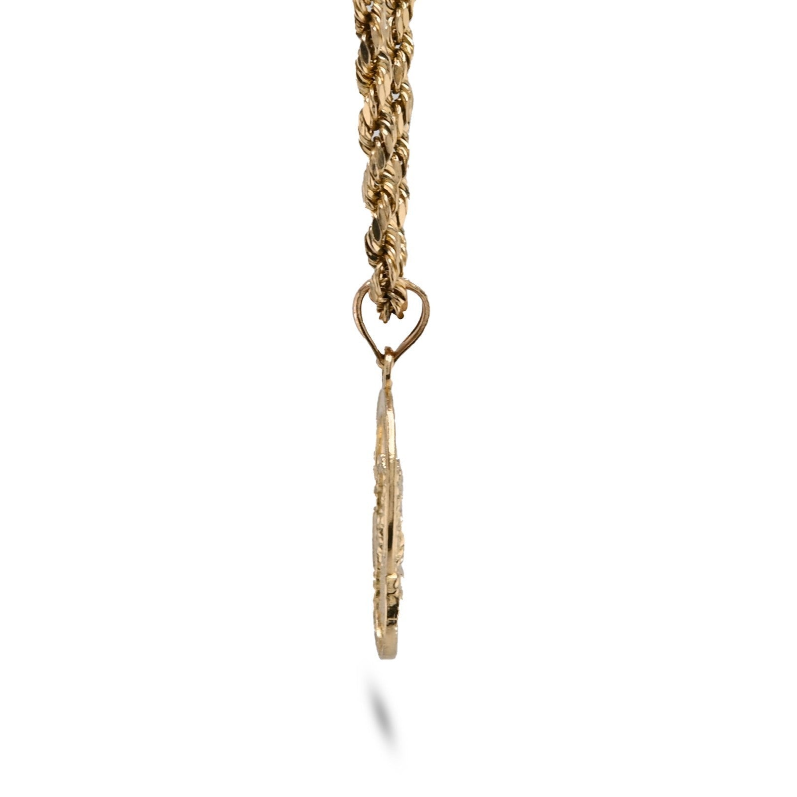Pure 10k Yellow Gold Womens Jesus Pendant Religious 0.9g Charm - Elite Jewelers - Charms & Pendants