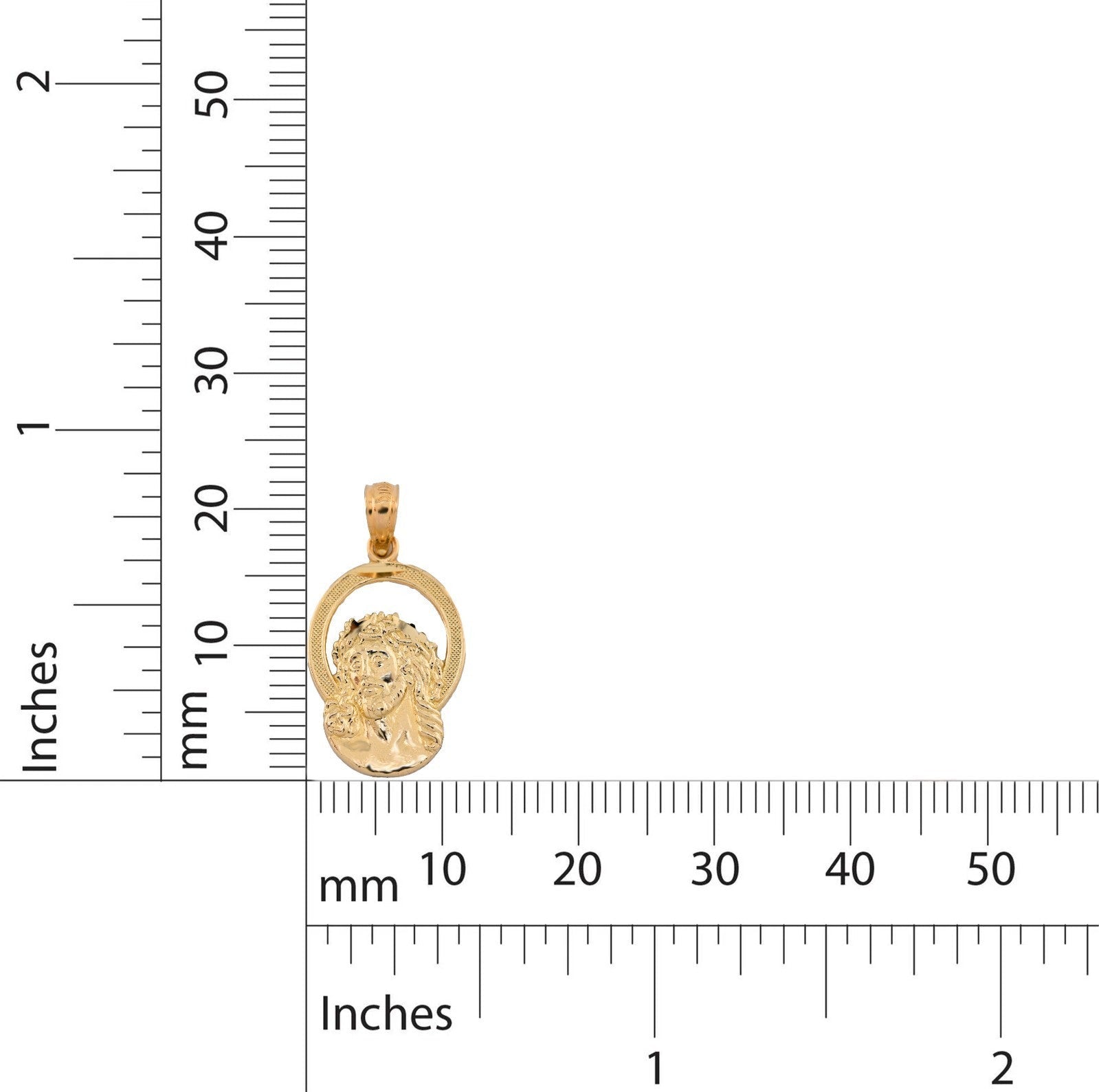 Pure 10k Yellow Gold Womens Jesus Pendant Religious 0.9g Charm - Elite Jewelers - Charms & Pendants