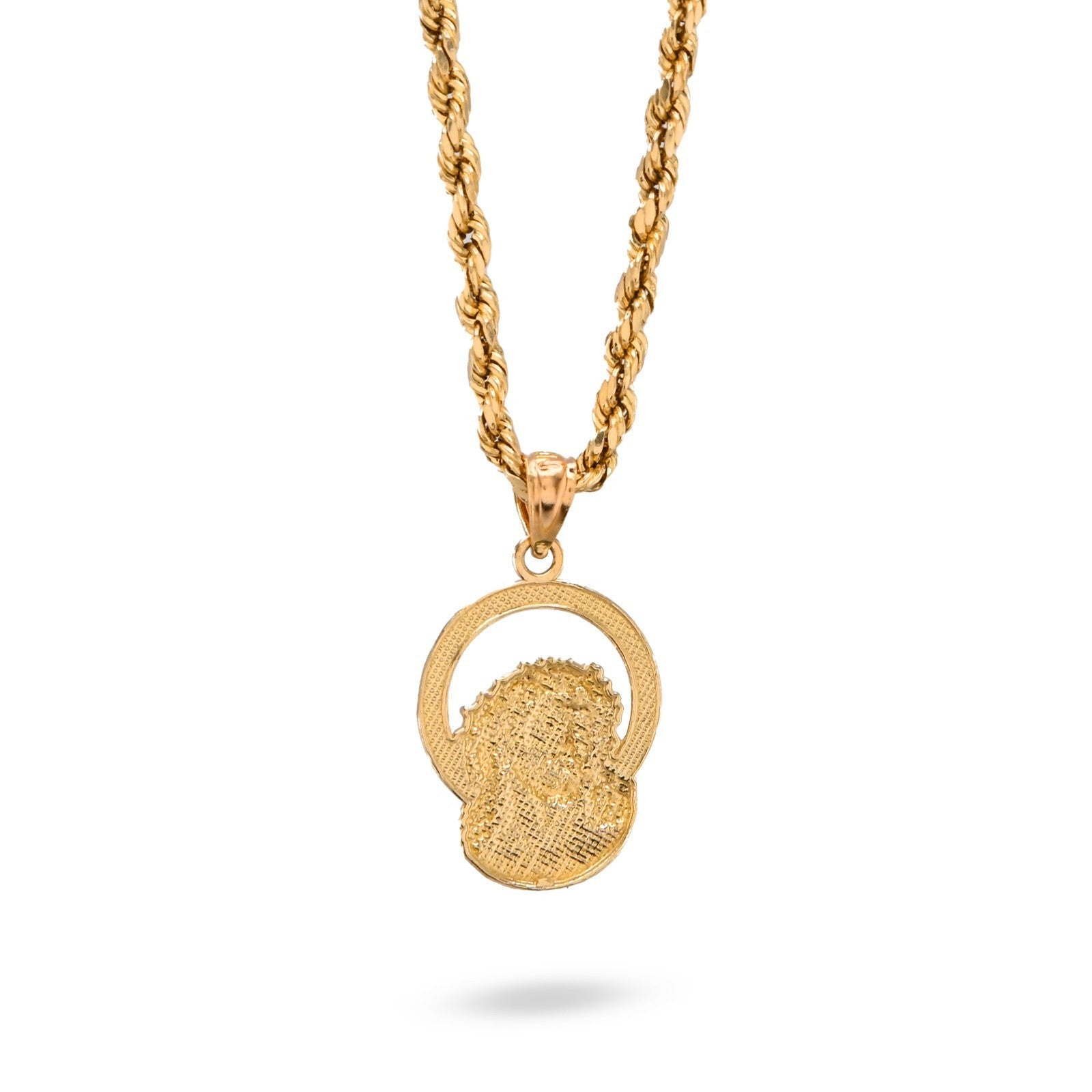 Pure 10k Yellow Gold Womens Jesus Pendant Religious 0.9g Charm - Elite Jewelers - Charms & Pendants