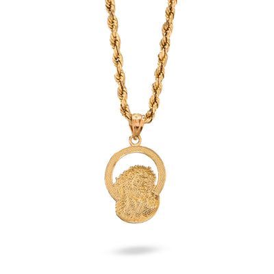 Pure 10k Yellow Gold Womens Jesus Pendant Religious 0.9g Charm - Elite Jewelers - Charms & Pendants