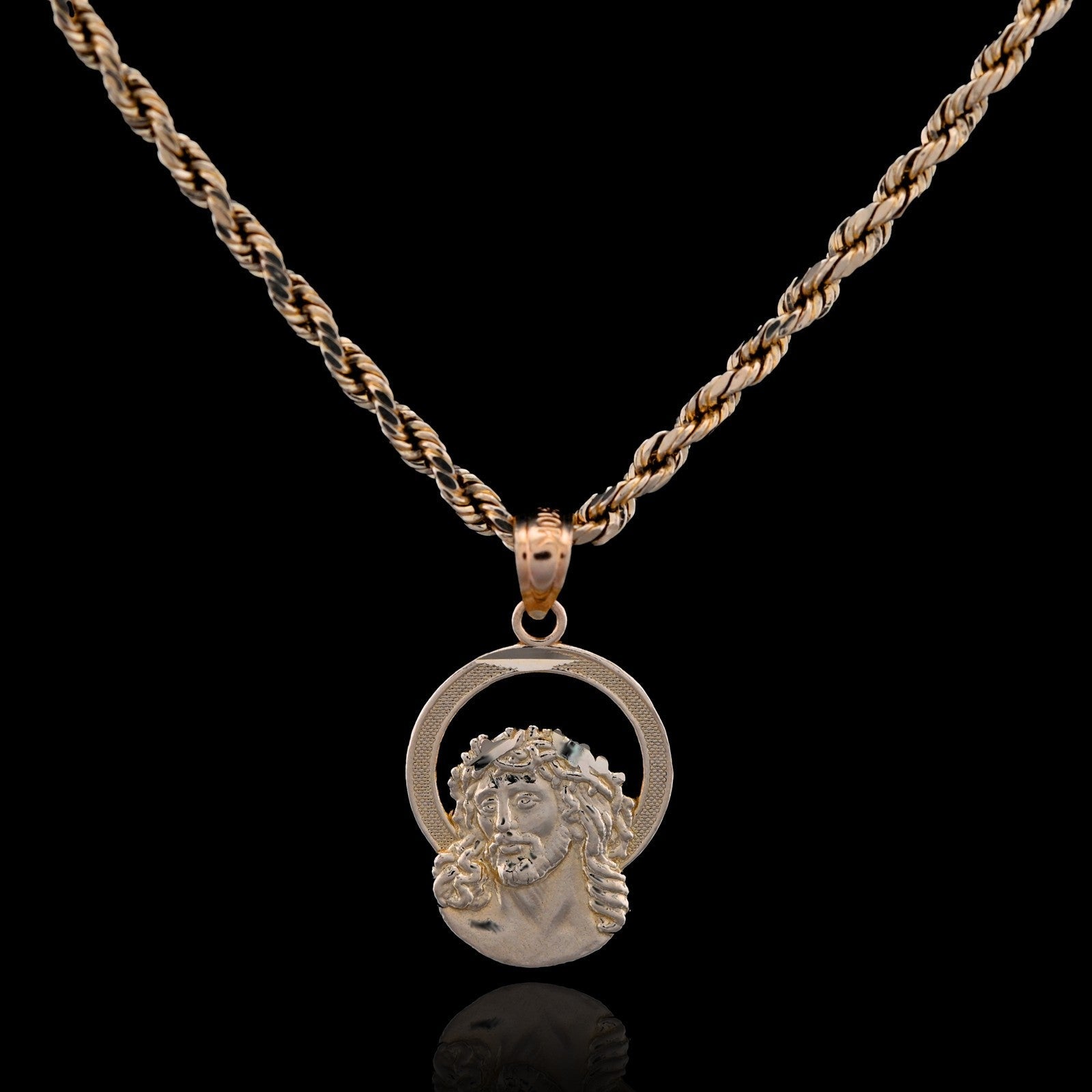 Pure 10k Yellow Gold Womens Jesus Pendant Religious 0.9g Charm - Elite Jewelers - Charms & Pendants