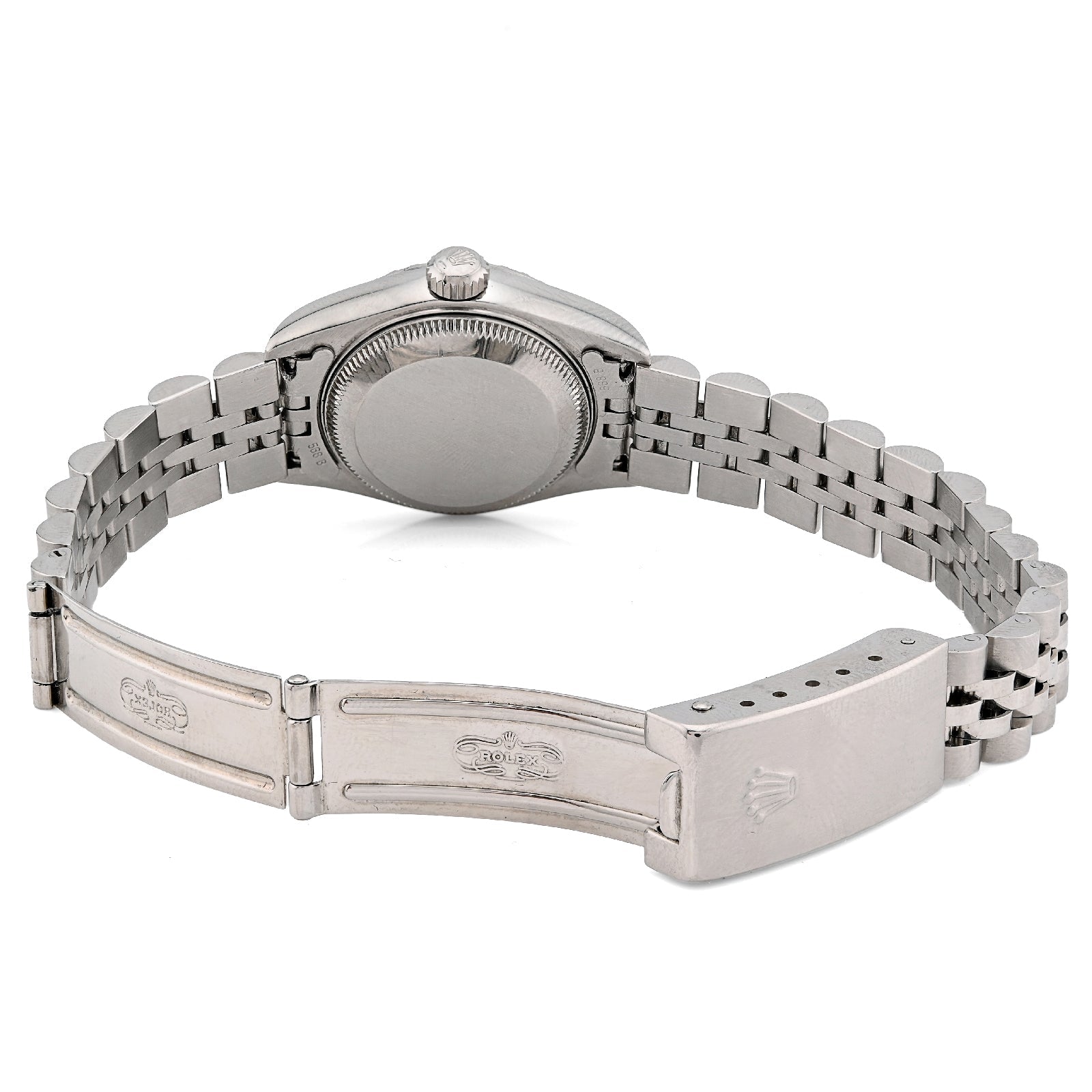Rolex 26MM Datejust All Steel Engine Turned Bezel Silver Index Dial Women Watch M:79240 - Elite Jewelers - Luxury Watch