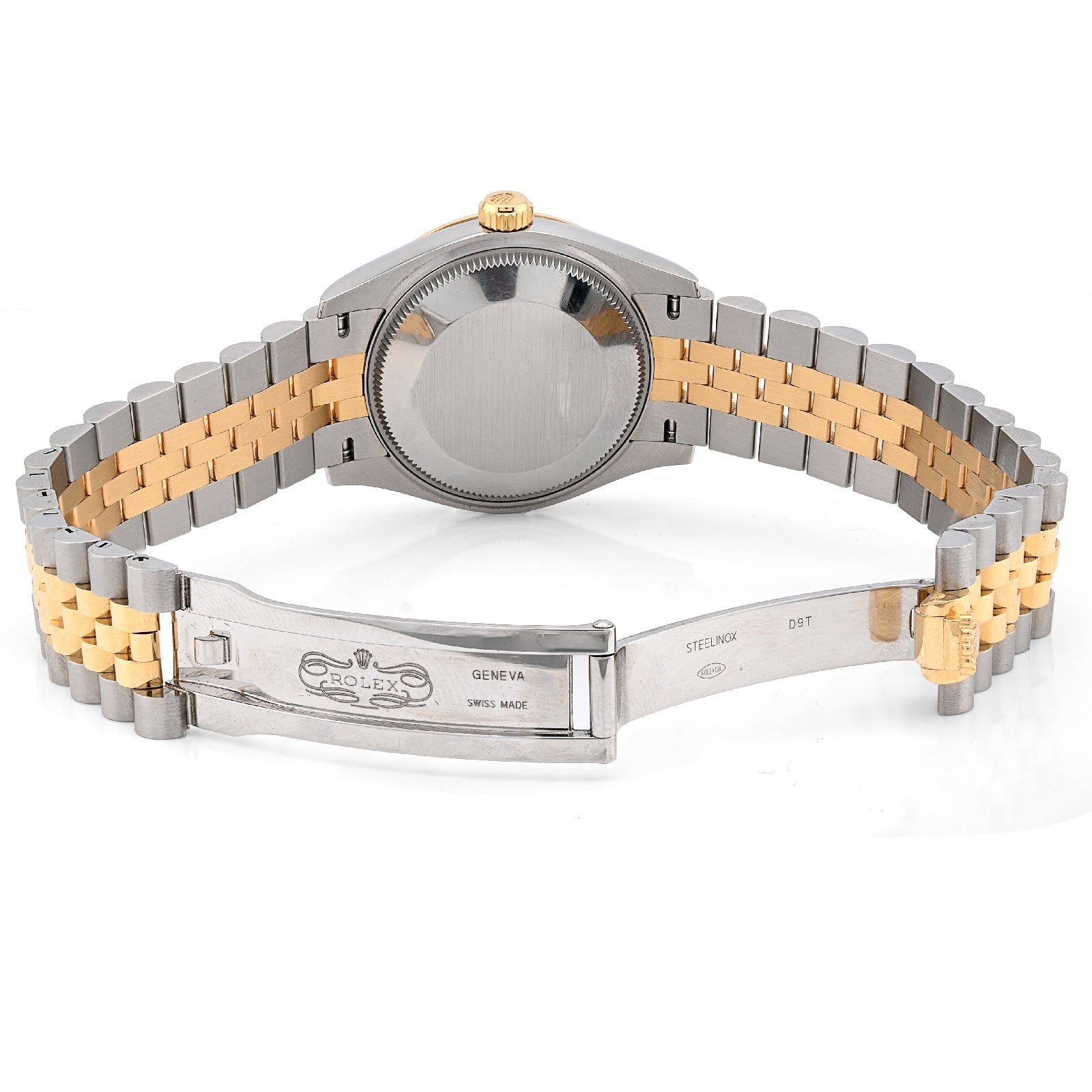 Rolex 31MM 18K Yellow Gold Diamond Dial Fluted Bezel Champagne Face Jubilee Band Full SET 2025 - Elite Jewelers - Luxury Watch