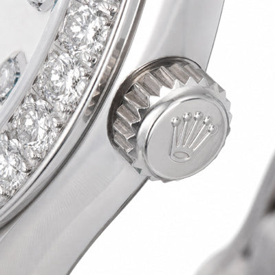 Rolex 31MM Datejust All white Diamond Bezel/Dial White MOP Face Jubilee Band Watch - Elite Jewelers-Luxury Watch