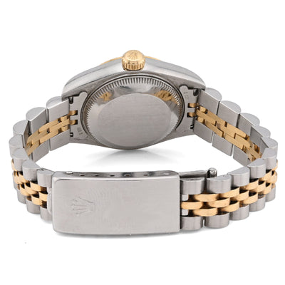 Rolex 31MM Datejust Two Tone 18k Gold & SS Fluted Bezel Champagne Face 68273 Watch - Elite Jewelers - Luxury Watch