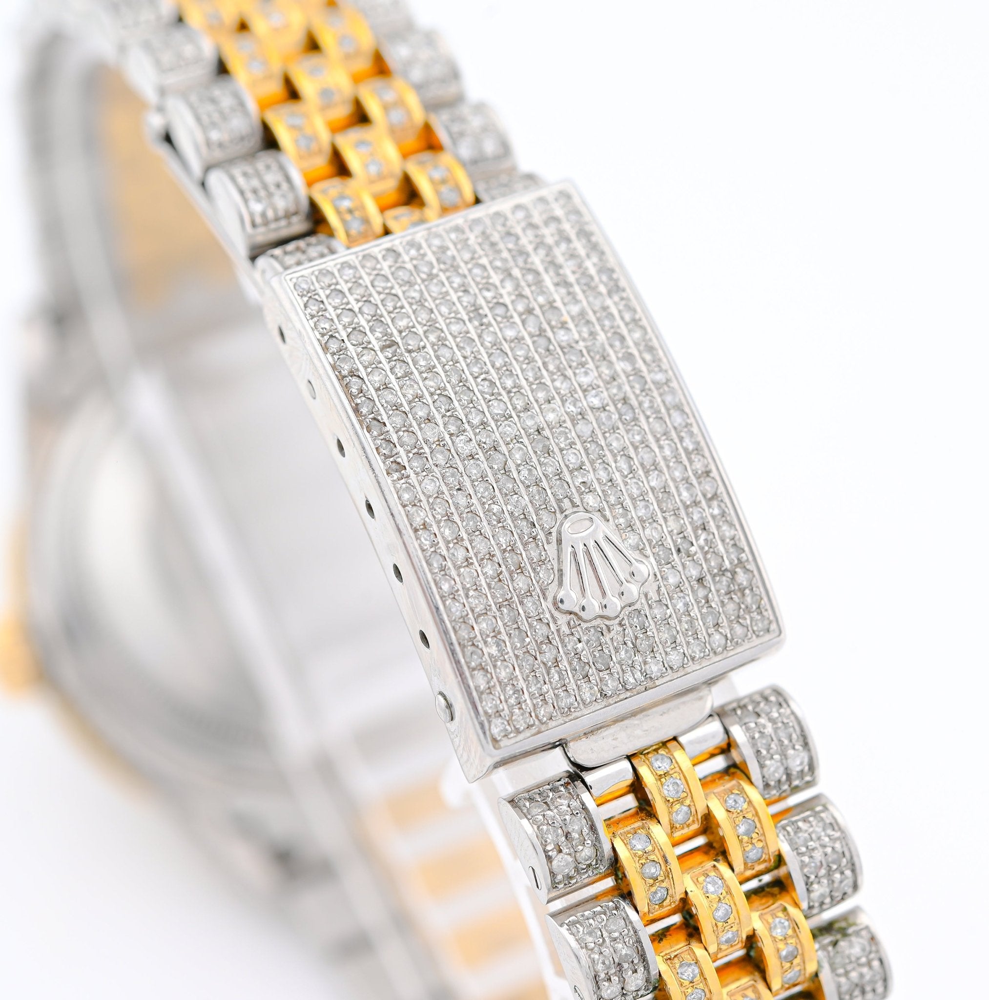 Rolex 36MM DateJust 15.75CT Natural Diamond Bussdown Roman Numeral Dial Jubilee Band 2 Tone Watch - Elite Jewelers - Luxury Watch
