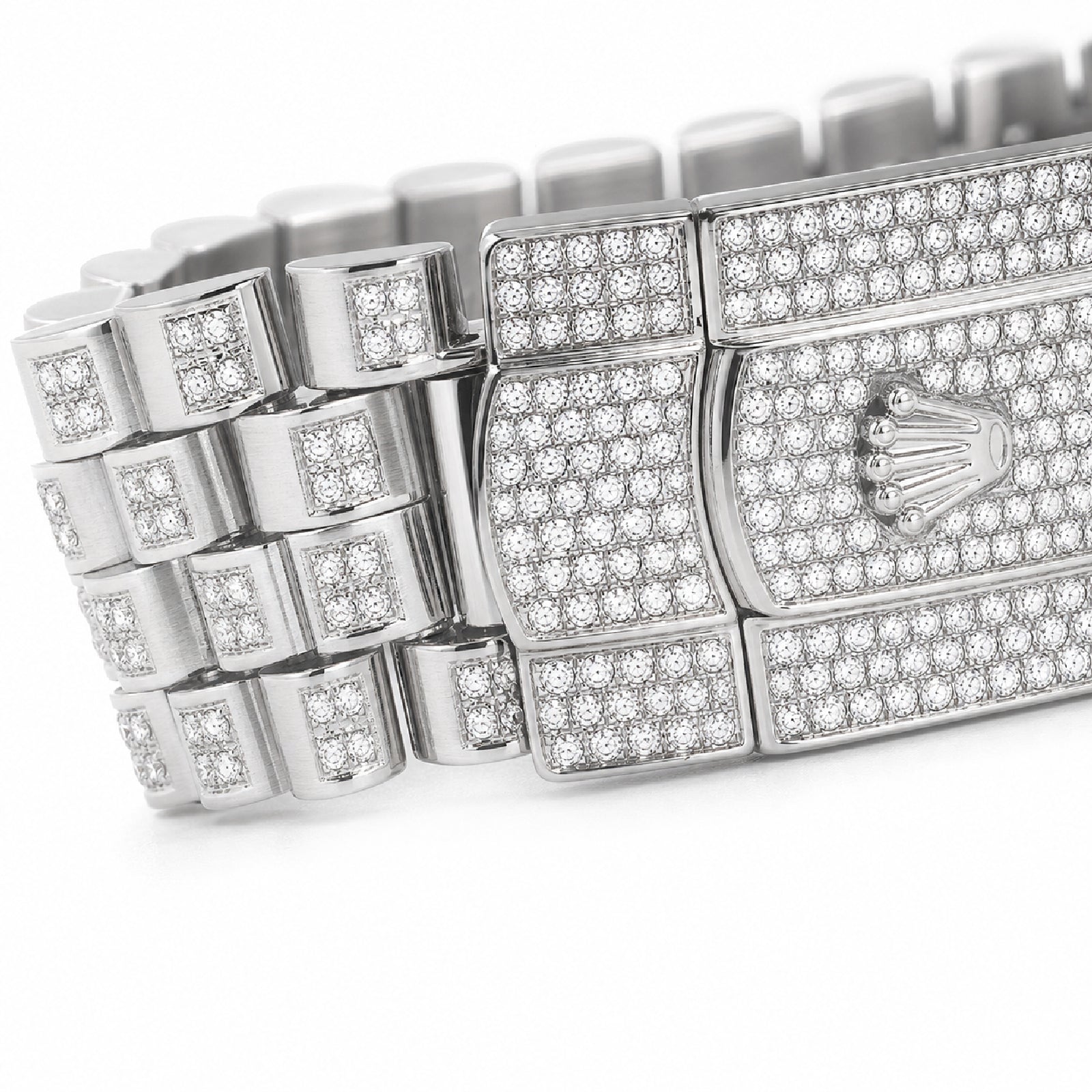 Rolex 36MM DateJust 15.75CT Natural Diamond Bussdown Roman Numeral Dial Jubilee Band All White Watch - Elite Jewelers-Luxury Watch