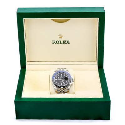 Rolex 40MM GMT - Master II BATGIRL 126710BLNR Jubilee 2022 FULL SET Box/Papers - Elite Jewelers - Luxury Watch