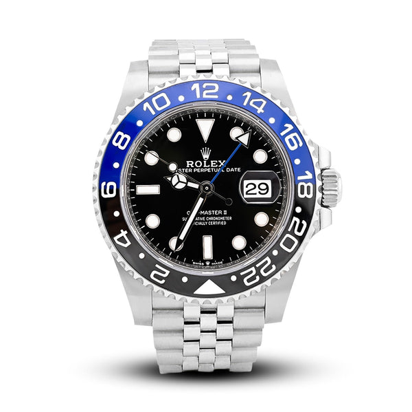 Rolex 40MM GMT - Master II BATGIRL 126710BLNR Jubilee 2022 FULL SET Box/Papers - Elite Jewelers - Luxury Watch
