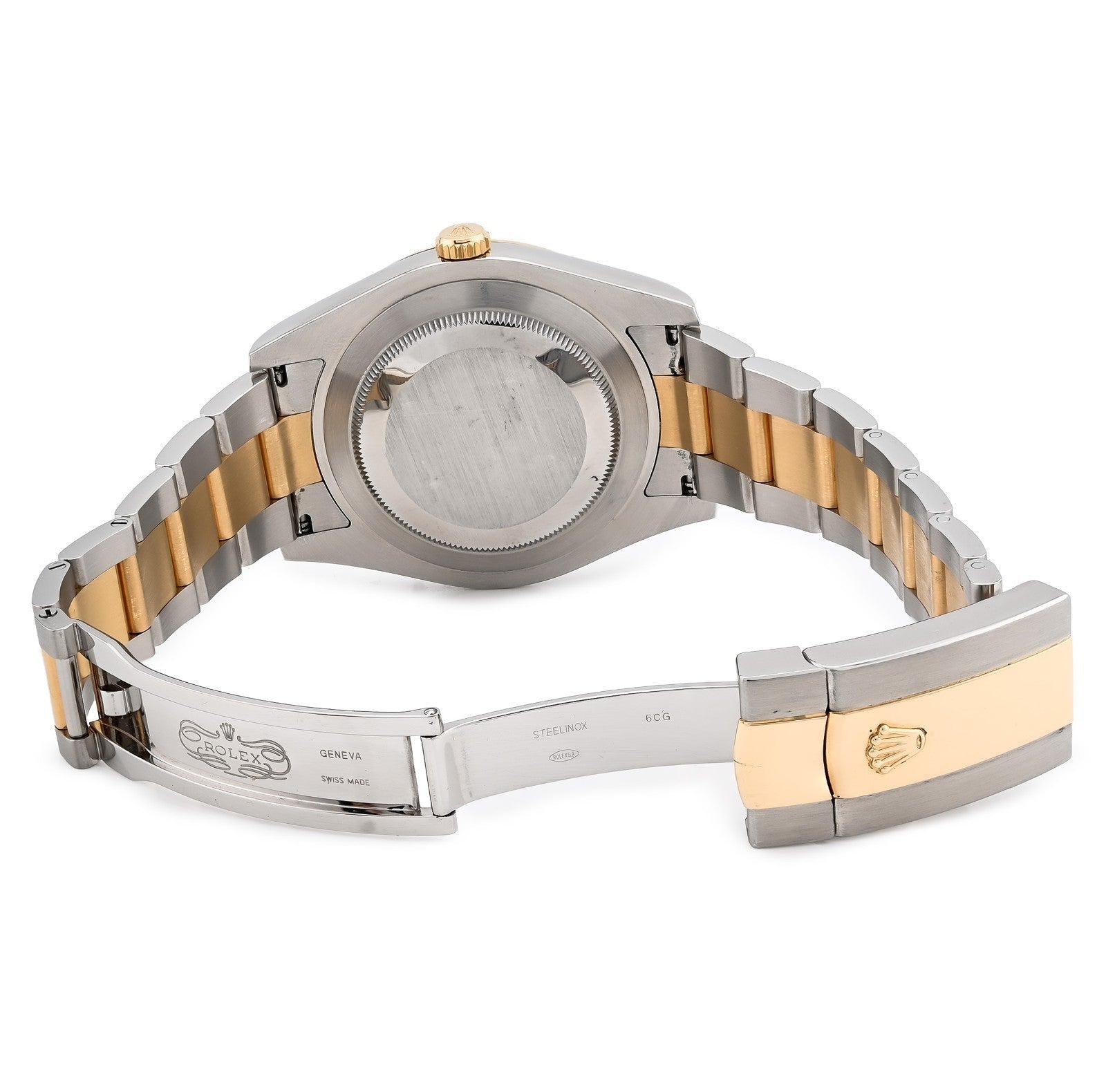Rolex 41MM Datejust Oyster SS/18k Gold Champagne Dial Fluted Watch All Factory - Elite Jewelers - Luxury Watch