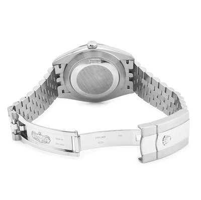 Rolex 41MM Datejust Stainless Steel Jubilee Band Fluted Blue Face Watch - Elite Jewelers - Luxury Watch