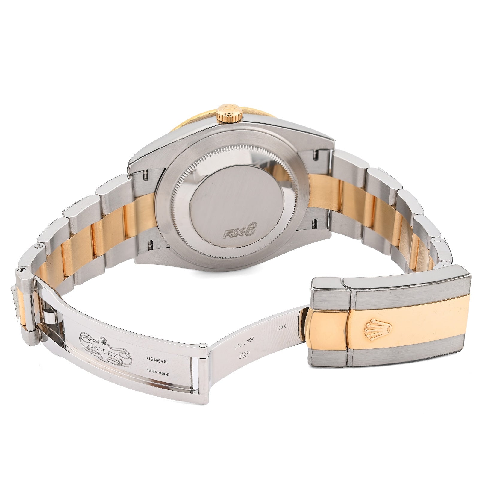 Rolex 41MM Datejust Two - Tone Oyster 3CT 2 Row Diamond Bezel Black Face 126303 Watch - Elite Jewelers - Luxury Watch