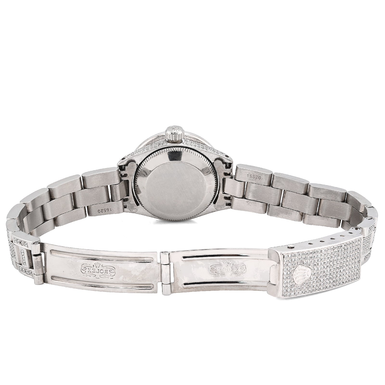 Rolex Datejust 26MM 9CT Natural Diamond Bussdown White Face Oyster Band Women Watch - Elite Jewelers - Luxury Watch