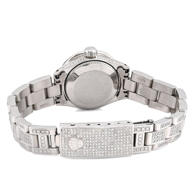 Rolex Datejust 26MM 9CT Natural Diamond Bussdown White Face Oyster Band Women Watch - Elite Jewelers - Luxury Watch