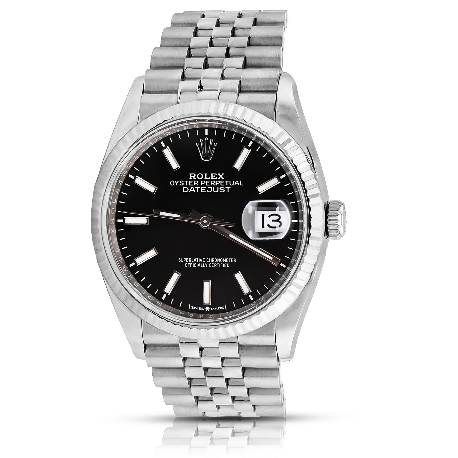 Rolex Datejust 36MM 18K White Gold & Oystersteel Jubilee Band 2020 Box/Papers Watch 126234 - Elite Jewelers - Luxury Watch