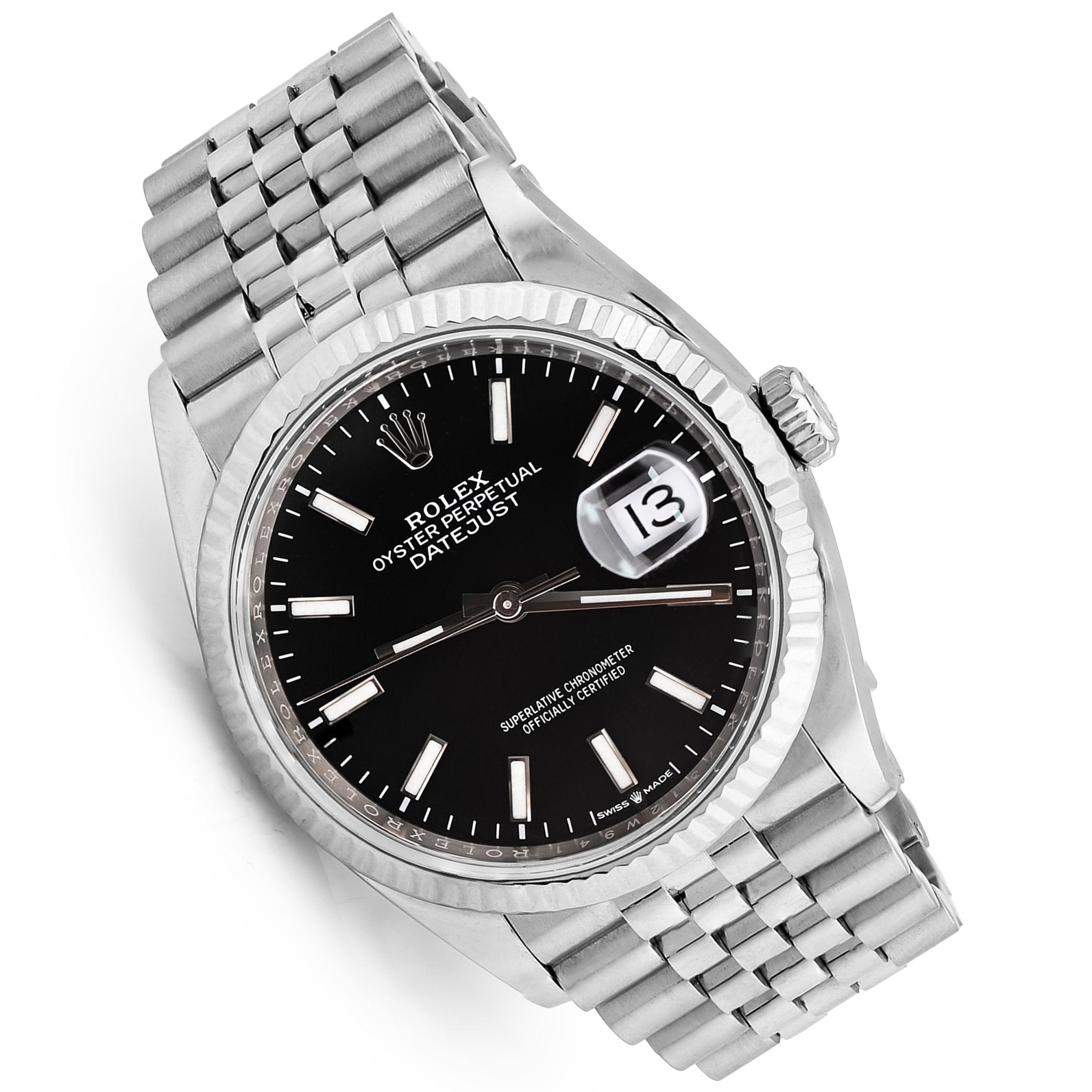 Rolex Datejust 36MM 18K White Gold & Oystersteel Jubilee Band 2020 Box/Papers Watch 126234 - Elite Jewelers - Luxury Watch