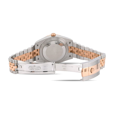 Rolex Datejust 41MM 3.5CT Natural Diamond Bezel Chocolate Face 2-Tone Jubilee Band Watch - Elite Jewelers-Luxury Watch