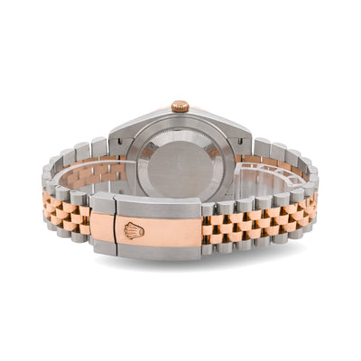 Rolex Datejust 41MM 3.5CT Natural Diamond Bezel Chocolate Face 2-Tone Jubilee Band Watch - Elite Jewelers-Luxury Watch