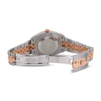 Rolex Datejust 41MM 3.5CT Natural Diamond Bezel Chocolate Face 2-Tone Jubilee Band Watch - Elite Jewelers-Luxury Watch