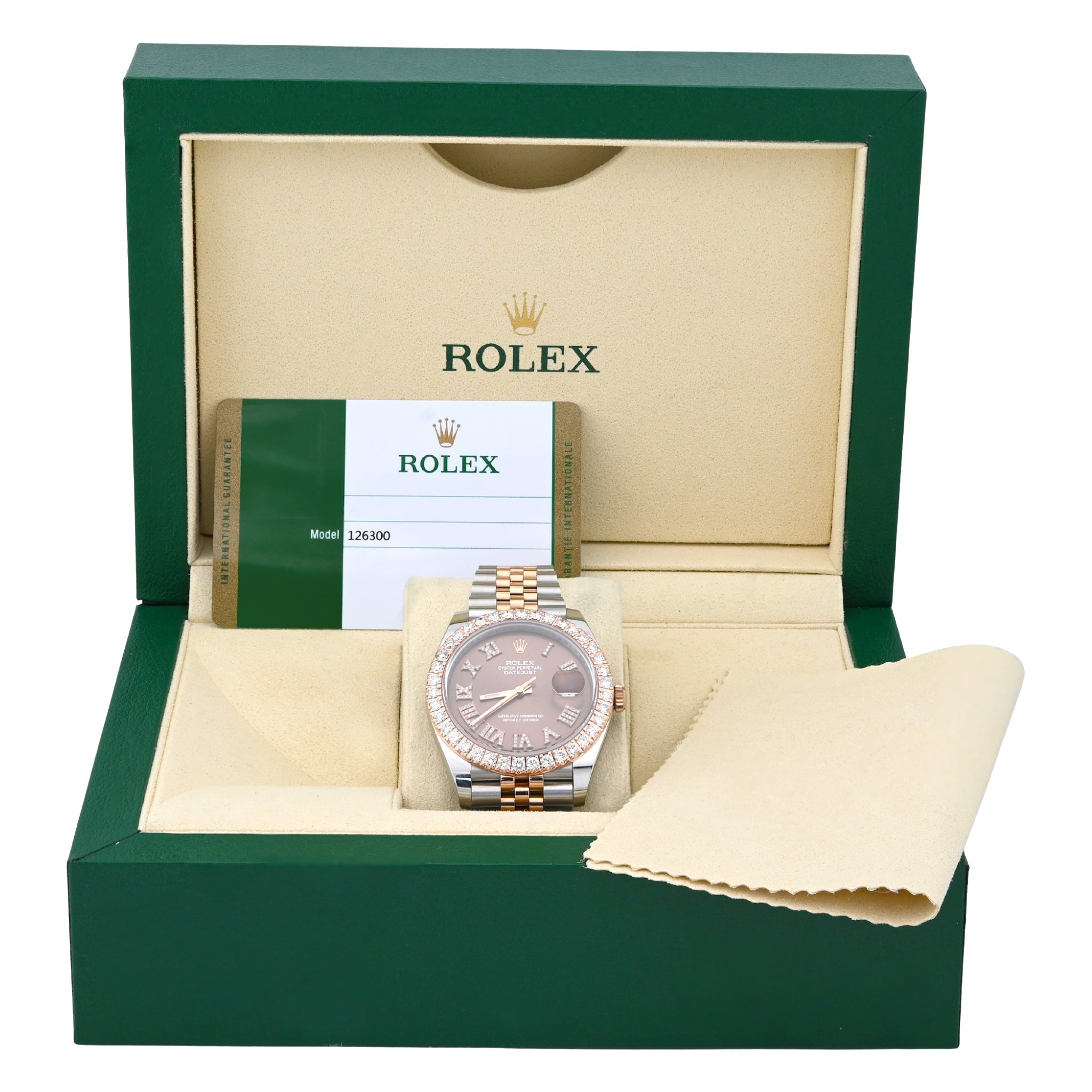 Rolex Datejust 41MM 3.5CT Natural Diamond Bezel Chocolate Face 2-Tone Jubilee Band Watch - Elite Jewelers-Luxury Watch