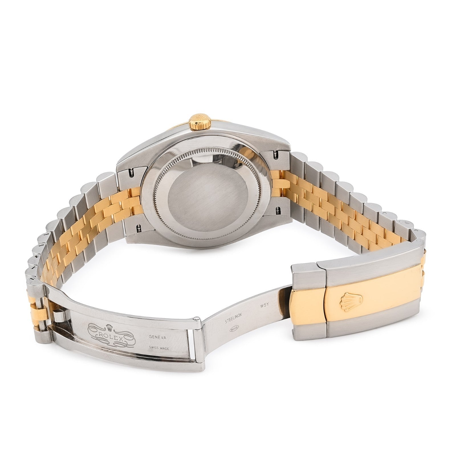 Rolex Datejust Jubilee 41MM 18K Gold Champagne Dial Fluted All Factory Watch - Elite Jewelers - Luxury Watch