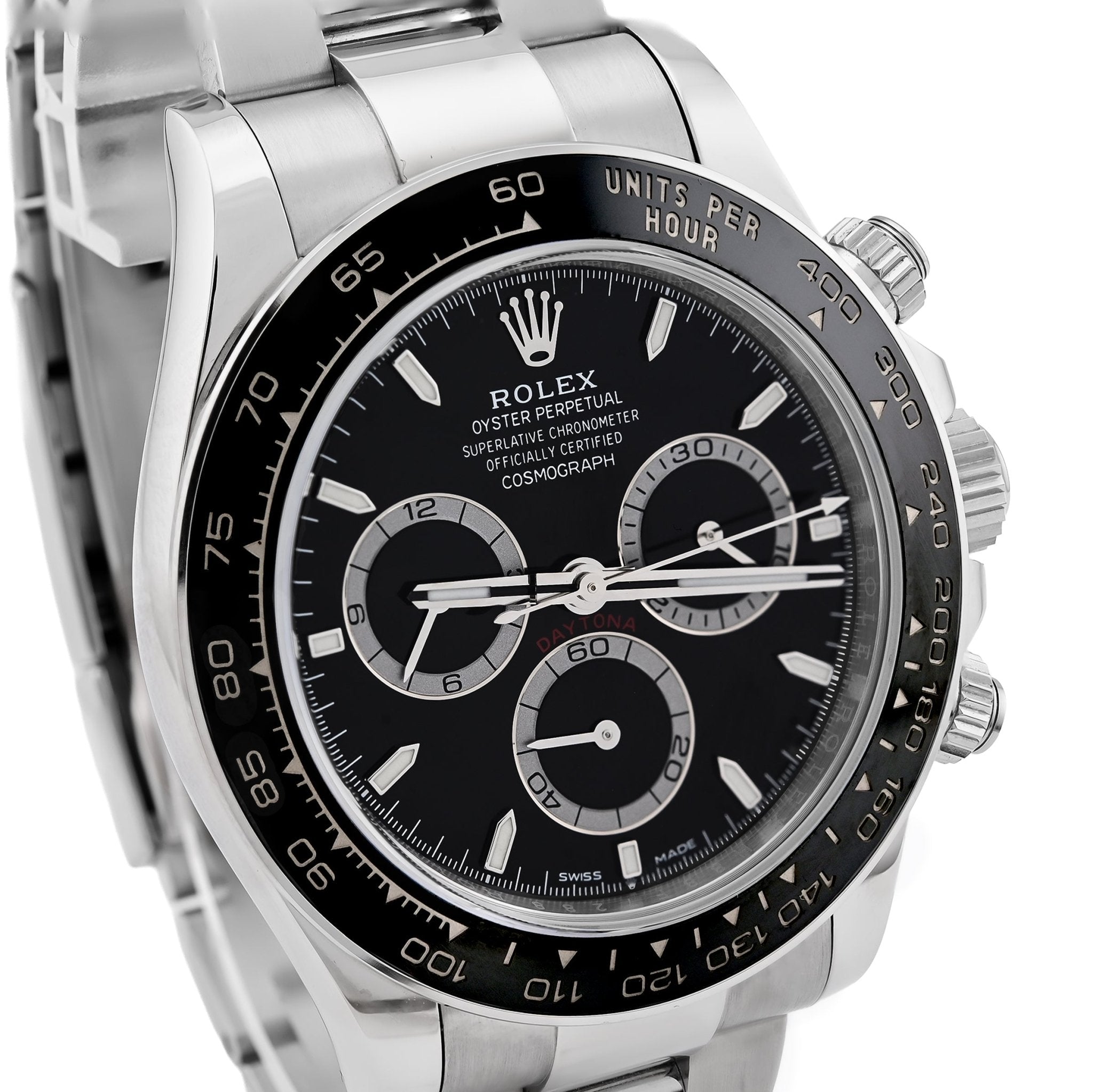 Rolex Daytona Cosmograph Black Panda Dial Ceramic Bezel Steel Oyster Band 40MM Men Watch 126500LN - Elite Jewelers - Luxury Watch