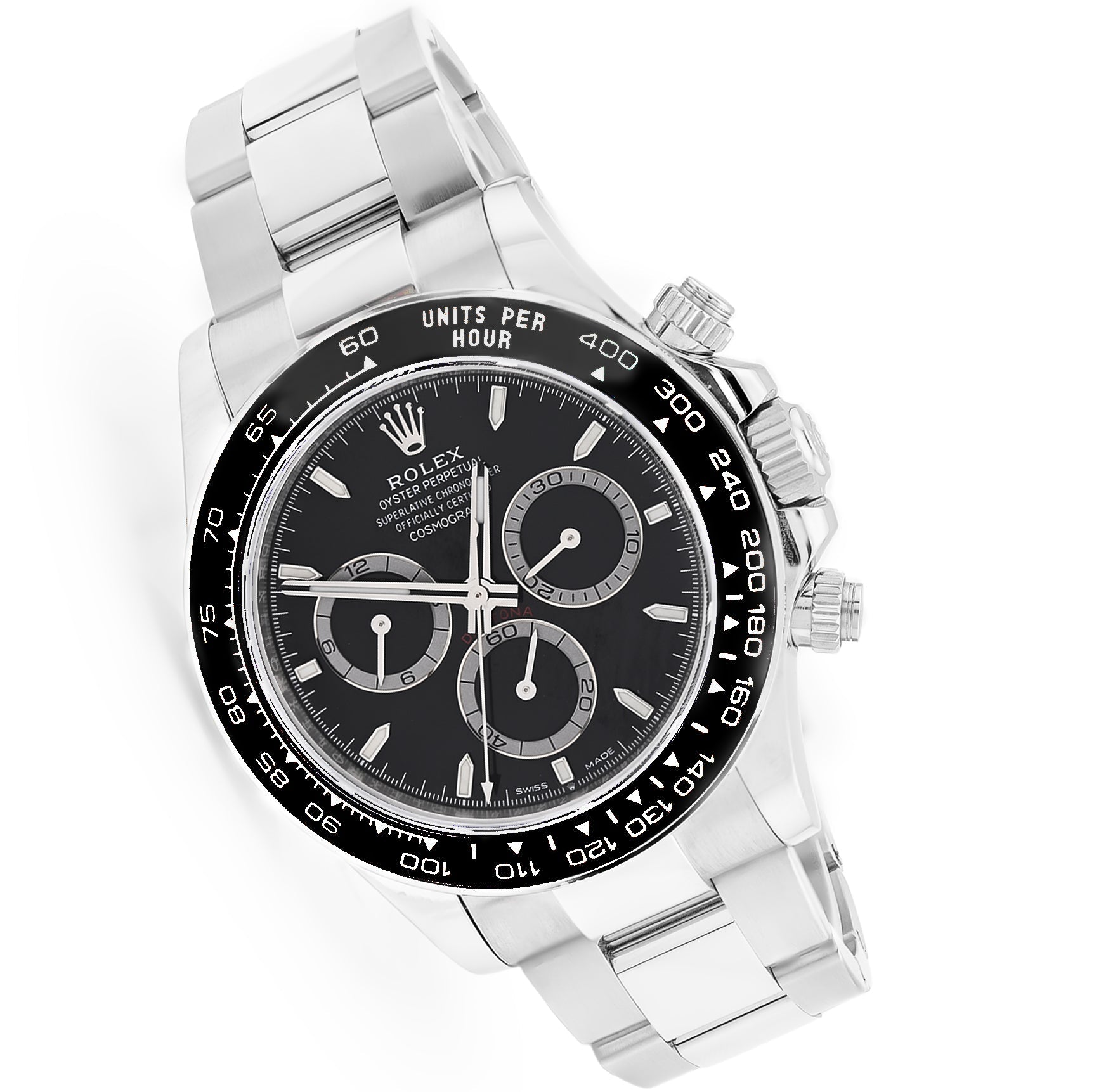 Rolex Daytona Cosmograph Black Panda Dial Ceramic Bezel Steel Oyster Band 40MM Men Watch 126500LN - Elite Jewelers - Luxury Watch