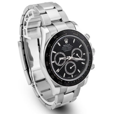 Rolex Daytona Cosmograph Black Panda Dial Ceramic Bezel Steel Oyster Band 40MM Men Watch 126500LN - Elite Jewelers - Luxury Watch