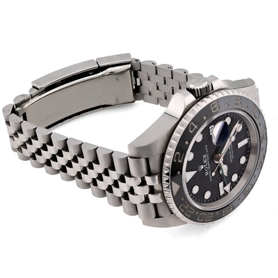 Rolex GMT - Master II Bruce Wayne 40MM White Gold & Oyster Steel Jubilee Band 2024 Box/Card 126710GRNR - Elite Jewelers - Luxury Watch